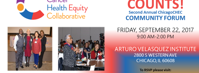 ChicagoCHEC Community Forum 2017 flyer (English)