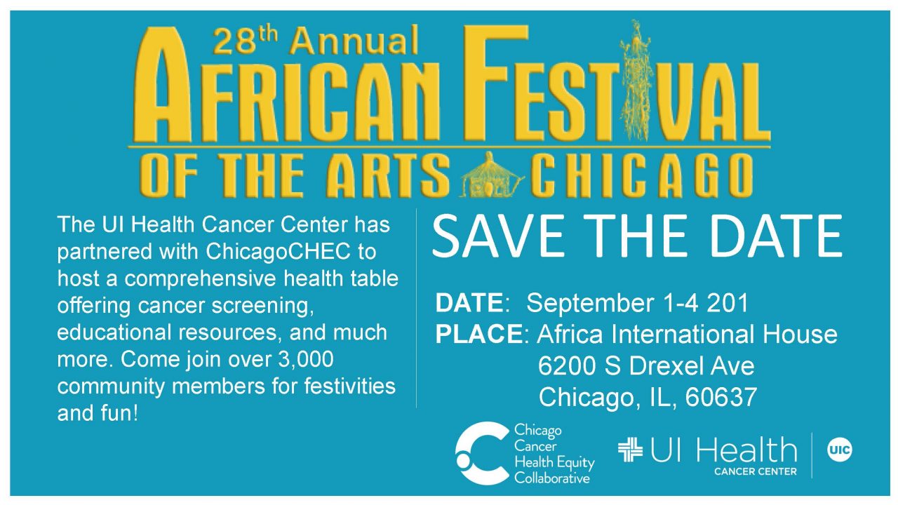 Save the Date 28th Annual African Festival of the Art ChicagoCHEC