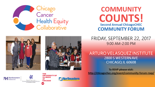 ChicagoCHEC Community Forum 2017 flyer (English)