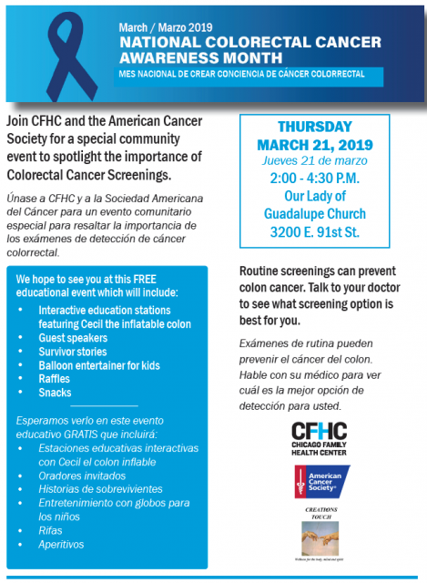 National Colorectal Cancer Awareness Month - ChicagoCHEC